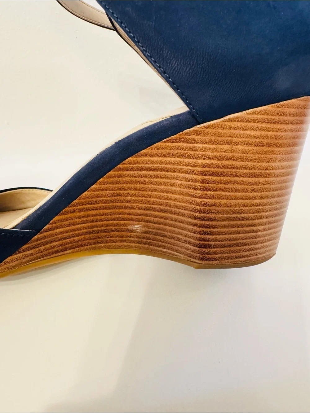 Cole Haan Sadie Women’s Wedge Sandals in Navy Blue
